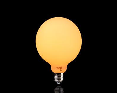 Globe 125 Opal Satin Dimmable LED 510LM 8W Extra Warm White 2200K