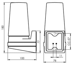 Lampara Aplique de Techo o Pared Bernadotte IFO IP44