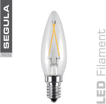 Segula 50232 2.7W 2600K Dimmable E14 Clear Dutch Candle LED Bulb