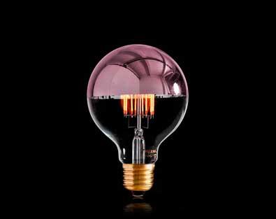 Globe 95 Copper Crown Dimmable LED 300LM 6W Extra Warm White 2000K