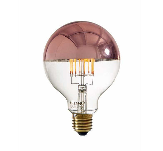 Globe 95 Copper Crown Dimmable LED 300LM 6W Extra Warm White 2000K