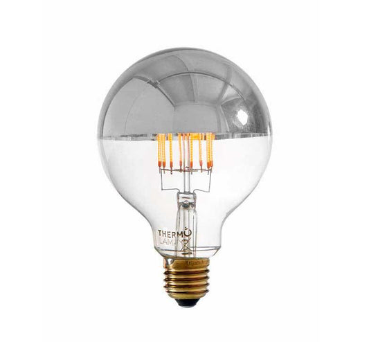 Globe 95 Silver Crown Dimmable LED 300LM 6w Extra Warm White 2200K