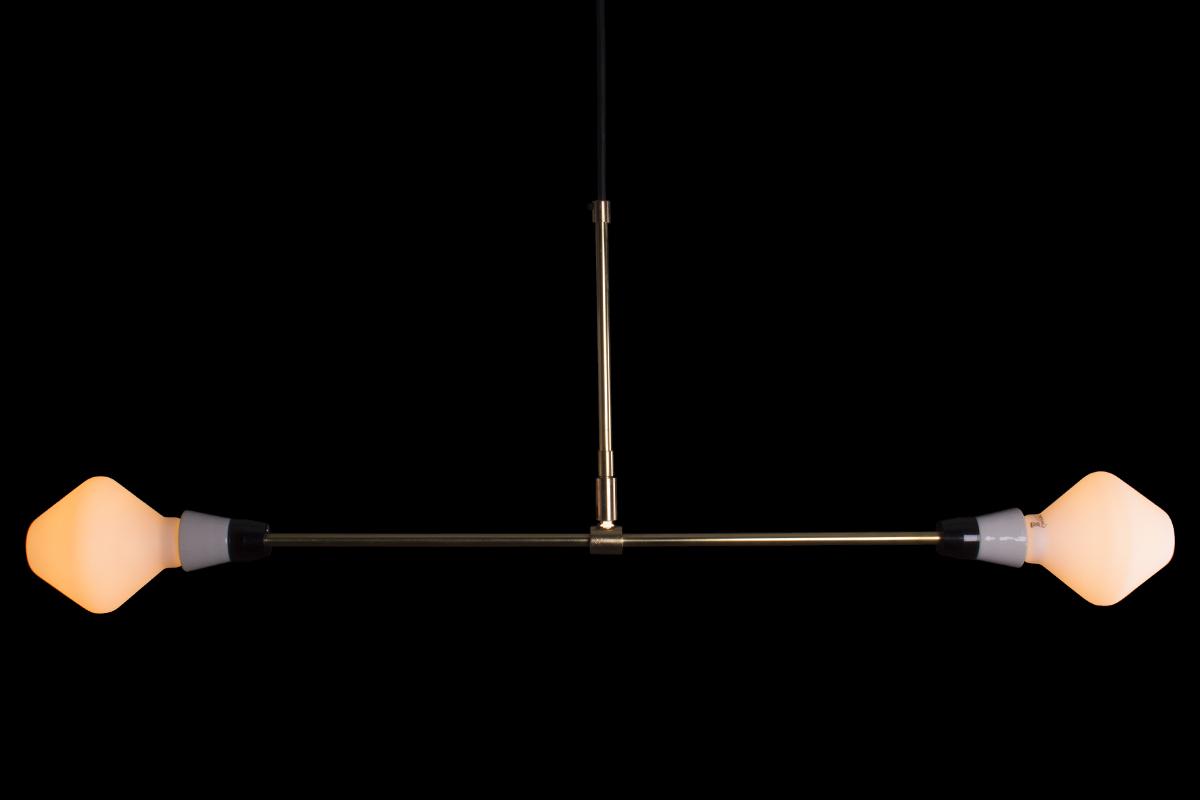 T-Duo XL Lamp with 2 R105 Opal Satin Light Bulbs